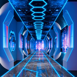 Luminaire suspendu hexagonal à <span class=keywords><strong>LED</strong></span> multicolores RVB avec éclairage changeant de couleur pour salon, chambre à coucher, bar - Product Image 1