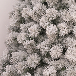 Flocked Pine Needle PVC Automatic Christmas <b>Tree</b> with Realistic Snow Effect, for Living Room, Mall Christmas Decoration - Product Image 4