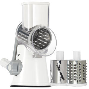 Prix usine Rotatif Râpe À Fromage Broyeur Cuisine Manuel Légumes Trancheuse Noix Broyeur avec 3 Lames De Tambour En Acier Inoxydable - Product Image 1