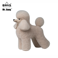 Perruques de pratique de toilettage Mr.Jiang Ram (modules de poils complets-sans modèle de base)-Système d'entraînement de beauté pour animaux de compagnie
