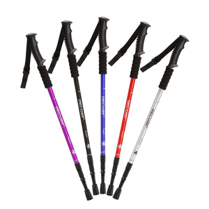 אור טיולים אלומיניום הובנה ידיות, מותאם אישית נורדי הליכה טרקים קטבים/ - Product Image 2