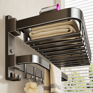 <span class=keywords><strong>Toallero</strong></span> de Baño <span class=keywords><strong>Sin</strong></span> <span class=keywords><strong>Taladro</strong></span>, Soporte Combinado para Toallas, Estante Organizador de Baño Montado en Pared para Almacenamiento en <span class=keywords><strong>Ducha</strong></span> - Product Image 1