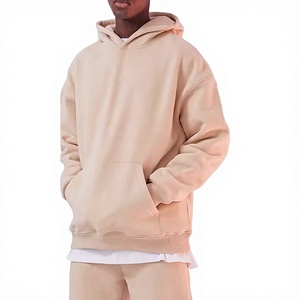 Custom Heat-Transfer Printing 100% Cotton Winter Solid Plain Dyed Heavy Blend Hoodie <b>Men</b> <b>Pullover</b> Hooded Sweatshirt - Product Image 2