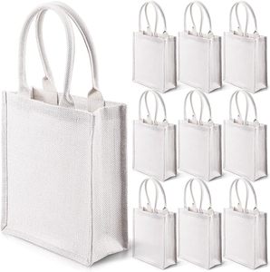 Wholesale Custom Printing Logo Natural Eco Friendly <strong>Jute</strong> <strong>Tote</strong> <strong>Bag</strong> Recycle Foldable <strong>Jute</strong> Shopping <strong>Bags</strong> - Product Image 3
