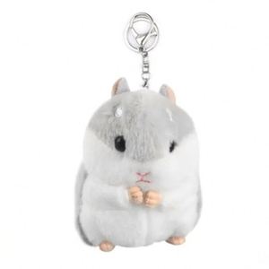 Cute Chubby Hamster Plush Keychain Bag Charm Soft Toy Pendant Korean Style <b>Mini</b> Doll for Girls <b>Backpack</b> Accessories Gift - Product Image 5