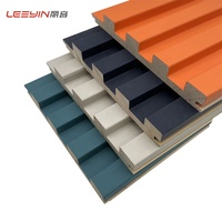 Panneaux de construction, décoration intérieure, panneau mural, plafond, mur en bois massif, revêtement en PVC, panneau cannelé