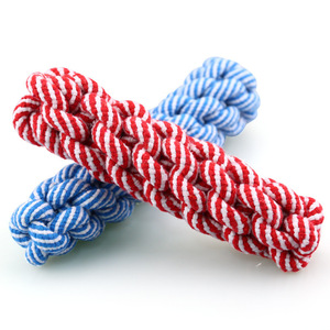 Toptan el yapımı yumuşak pamuk halat oyuncakları Pet çiğnemek sopa ucuz köpek oyuncaklar köpek diş temizleme - Product Image 5