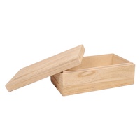 Bijoux en bois de Paulownia non finis faits à la main boîte-cadeau usine de haute qualité en gros bac de rangement bon marché