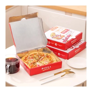 Boîte à pizza personnalisée, nouveau design, en papier avec feuille d'aluminium, boîte à pizza, conteneur à pizza, emballage de toutes tailles - Product Image 6