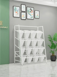 Espositore per Fiori da Fiorista, Scaffale in <span class=keywords><strong>Ferro</strong></span> <span class=keywords><strong>Battuto</strong></span> Trapezoidale a Più Livelli, Stile Semplice, per Interni - Product Image 4