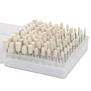 Herramientas abrasivas de acero inoxidable personalizables OEM más vendidas, nuevo cilindro de fieltro de lana, formas estándar para pulir metales de vidrio - Product Image 1