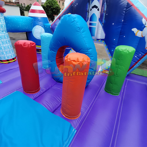 <b>Large</b> outdoor party jumping bouncy castle toboggan gonflable inflatable space <b>slide</b> for kids - Product Image 6