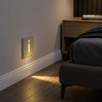 Lampe murale intérieure à capteur LED moderne pour la maison et l'hôtel, éclairage encastré pour escaliers en aluminium