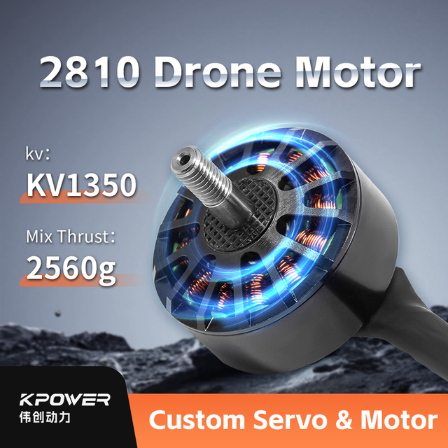 Kpower UV2810 RC Aircraft Quadcopter Drone Accessories Brushless Motor 5-6S 1350KV Cinematic Drone Motor