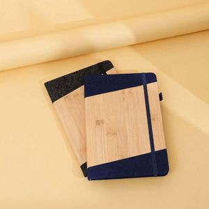 A5 Bamboo Notebook Hardcover ECO Elastic Bandage High Quality Diary Enterprise Customized LOGO Business <b>Gifts</b> - Product Image 2