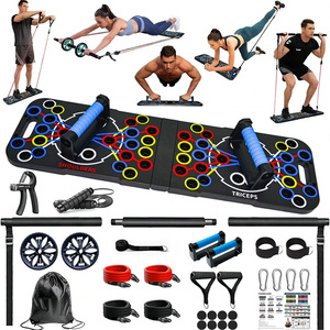 2026 New Design Portable Foldable Dip Stand Home Workout <b>Exercise</b> Equipment for Push-Ups Foldable Push-Up Board with Stand - Product Image 2