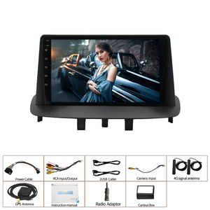 Autoradio Android 10 pour <span class=keywords><strong>Renault</strong></span> <span class=keywords><strong>Megane</strong></span> <span class=keywords><strong>3</strong></span> Fluence 2008-2014 Navigation GPS vidéo voiture - Product Image 6