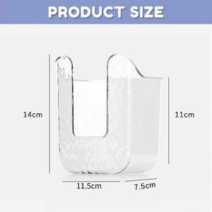 Nouveau support mural 2024 pour lingettes de salle de bain, boîte de rangement rechargeable pour lingettes, distributeur transparent de lingettes en papier - Product Image 3