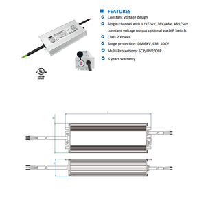 320W đa-bảo vệ <span class=keywords><strong>SCP</strong></span> OTP OVP OLP điện áp không đổi dẫn lái xe 12-24V không thấm nước IP65 cho các ứng dụng ngoài trời - Product Image 4