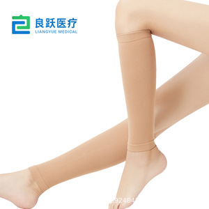 Manchons <span class=keywords><strong>de</strong></span> compression pour genoux beige, soutien médical ouvert pour le mollet, pour gonflements, confort quotidien, vente en gros OEM, directement <span class=keywords><strong>de</strong></span> l'usine - Product Image 6