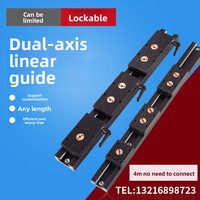 Guide linéaire double axe intégré léger SGR10 15N 20 25 35 avec bloc coulissant en acier et mécanisme de verrouillage pour machines à bois