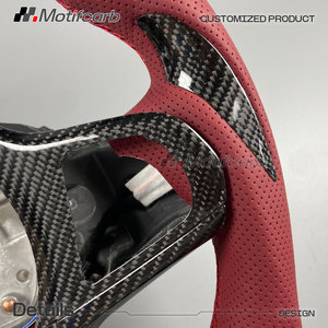 Volante de Fibra de Carbono Personalizado con Empuñaduras Rojas para BMW Serie G G20 G30 G31 G01 G02 G05 G80 G29 M2 M3 M4 X3 X4 X5 2017-2026 - Product Image 4
