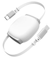 Cable USB-C a USB-C Retráctil de 240W con Blindaje de Lámina y Diseño Magnético para Computadoras y Dispositivos iOS - Venta al Por Mayor
