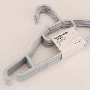 8 pièces/ensemble <span class=keywords><strong>pas</strong></span> <span class=keywords><strong>cher</strong></span> recycler utilisé en plastique cintre vêtements anti-dérapant étendoir pour enfants et adultes - Product Image 5