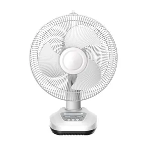 2023 12 pouces nouveau conçu 3 lames Mini ventilateur de Table batterie au plomb-acide système d'énergie solaire ventilateur pour bureau