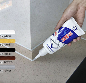 Scellant pour <span class=keywords><strong>joints</strong></span> <span class=keywords><strong>de</strong></span> <span class=keywords><strong>carrelage</strong></span> imperméable anti-moisissure blanc or gris café 180 ml, nettoyants muraux pour la réparation des <span class=keywords><strong>joints</strong></span>, amélioration des murs - Product Image 3