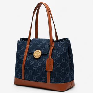 Bolso Tote para Mujer, con Detalles en Cuero PU, Gran Capacidad, Bolso de Hombro Moderno, Casual, para Trabajo, Compras, Elegante, para Uso Diario - Product Image 3