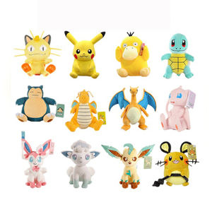 Muñecos de peluche Pokemoned genuinos Pikachu <span class=keywords><strong>Eeveelutions</strong></span> Charmander juguetes de peluche suaves y esponjosos colección decoración regalos - Product Image 1