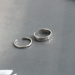 2 מ "מ/4.2 מ" מ/מ "מ בגד יומי טבעת מצופה זהב 925 סטרלינג כסף פתוח טבעות לא סדירות לגברים גברים - Product Image 3