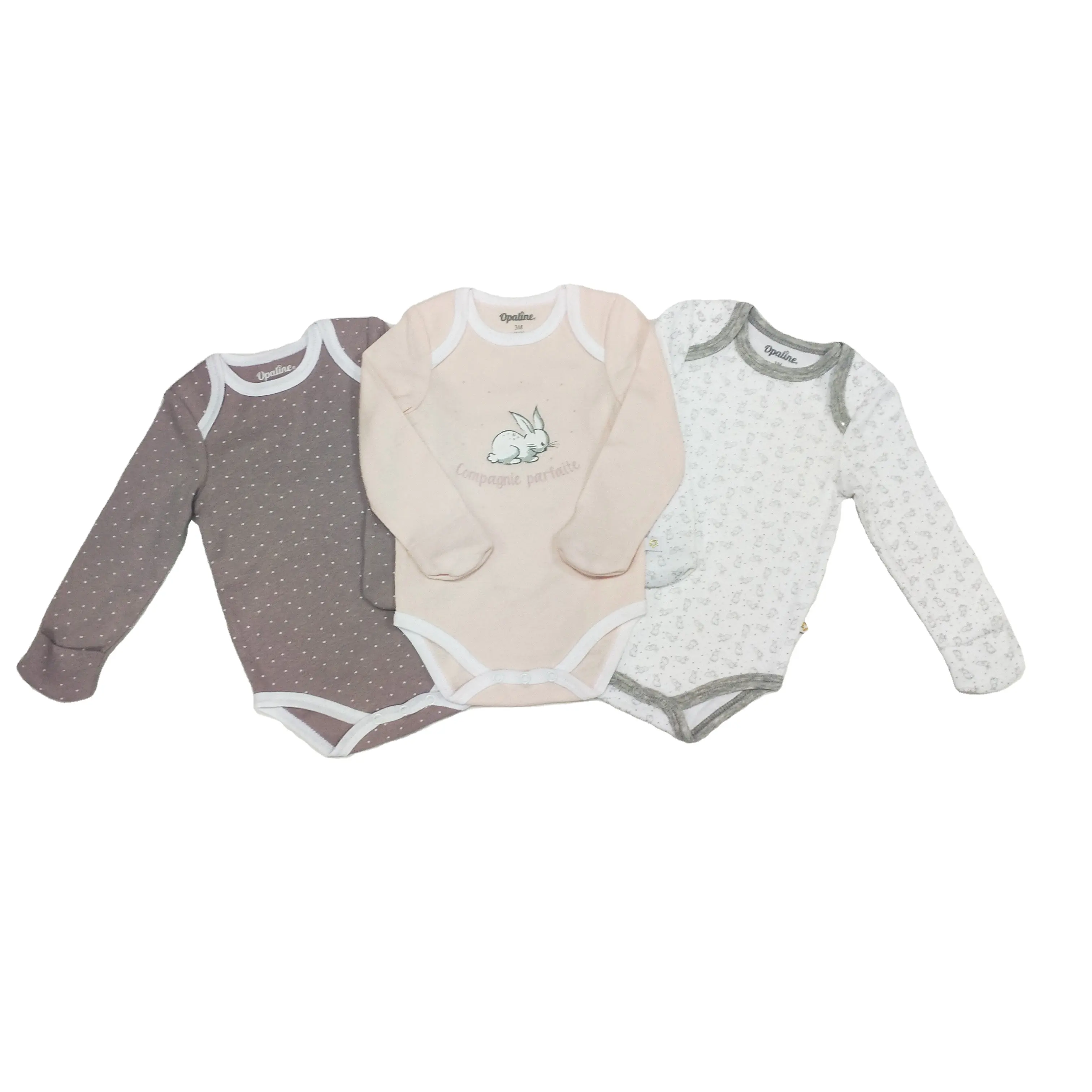 Barboteuse pour nouveau-né, vêtements de bébé, impression personnalisée, 100% coton, de haute qualité, vente en gros, mode Offre Spéciale, cadeau pour bébé