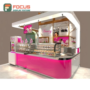 Exhibidor de Lujo para Café, Estante Abierto para Tazas y Jarras, Acabado en Nogal, Exhibidor de Productos para Tiendas - Product Image 3