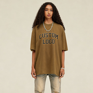 Camiseta de Alta Calidad 100% Algodón, 210 Gramos, Corte Holgado, Estilo Urbano, con Logotipo Personalizado para Hombre - Product Image 1