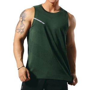 Men's Trendy Sleeveless Shirt Mesh Vest with Superior Breathability Casual Style - Product Image 1