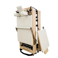 Reformer de Pilates en bois d'érable assemblé, design personnalisé réglable, qualité professionnelle pour usage domestique, studio, salle de sport, vente en gros