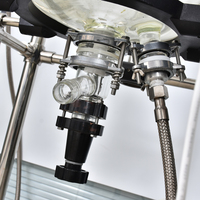 Réacteur GG-17 en verre Flacon de réaction industriel Circulateur de chauffage et de refroidissement Réacteur mélangeur avec chemisé