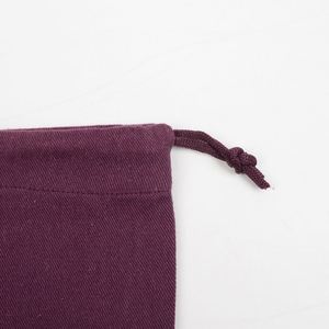 Pochette cadeau personnalisable brodée, sac anti-poussière, sac à cordon en toile de coton brodé avec logo personnalisé pour l'emballage et le rangement - Product Image 5