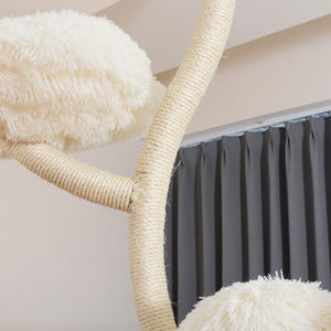 Großhandel Umweltfreundlicher Moderner Integrierter Katzenbaum mit Blumenstruktur, Klettergerüst und Sprungplattform - Product Image 6