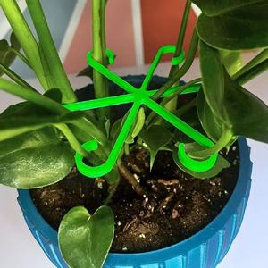 4 tailles Supports de tiges pour plantes grimpantes Supports de tiges en plastique réutilisables pour fleurs vertes Trelli Stem Hook Croissance Accessoires - Product Image 3