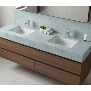 เคาน์เตอร์ควอทซ์เทียมทรงหลอดเลือดดำคริสตัลสีน้ำเงินเข้มดีไซน์ร่วมสมัยเป็นมิตรกับสิ่งแวดล้อมแผ่นใหญ่ระดับพรีเมี่ยมฤดูร้อน - Product Image 5