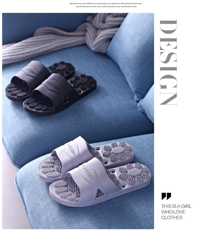 Women Men Thick Platform Slides Indoor Bathroom Slippers EVA Home Shoes