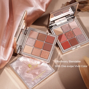 Palette Professionale di Ombretti Shimmer e Matte, 9 Colori Impermeabili, Confezione Elegante a Forma di Orsetto - Product Image 2