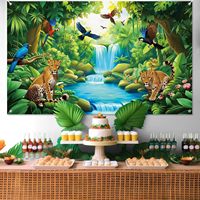 2026 Latar Belakang Air Terjun Hutan Hujan Liburan Sekolah Spanduk Gantung Kristen Latar Belakang Ayat Alkitab Religius Safari Hutan Rimba