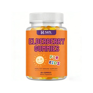Bonbons gélifiés à la vitamine pour améliorer la densité osseuse, OEM/ODM, pour enfants et adolescents, avec baies de sureau noires - Product Image 1