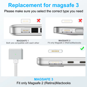 Cavo di Ricarica Magnetico USB Type C a <span class=keywords><strong>Mag</strong></span> 3, 140W PD Ricarica Rapida per MacBook Pro 14 16 Air M2, Cavo Caricatore <span class=keywords><strong>Mag</strong></span> 3 per Mac, 2M - Product Image 6
