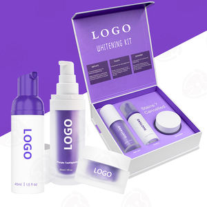 Nouveauté Kit <span class=keywords><strong>Professionnel</strong></span> : Poudre de Blanchiment Dentaire 12g, Mousse 50ml, Sérum Éclaircissant 30ml et Dentifrice Violet - Product Image 2