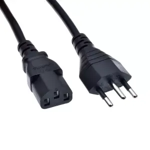 IEC C13 connector Switzerland 3 Pin Power Cord AC Power Cord Cable for PC Adapter Supply AC Power Cords